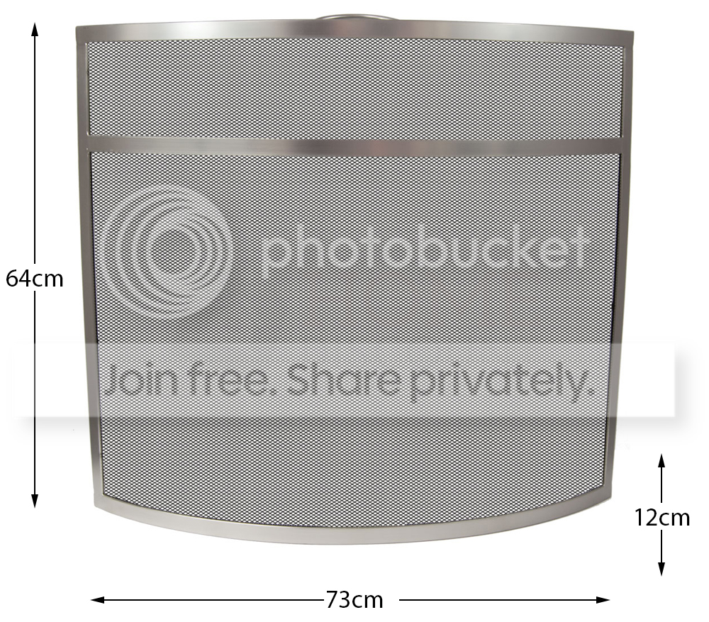 Feuerschutzgitter Kaminschirm Schwarz Nickel Abdeckung Schild